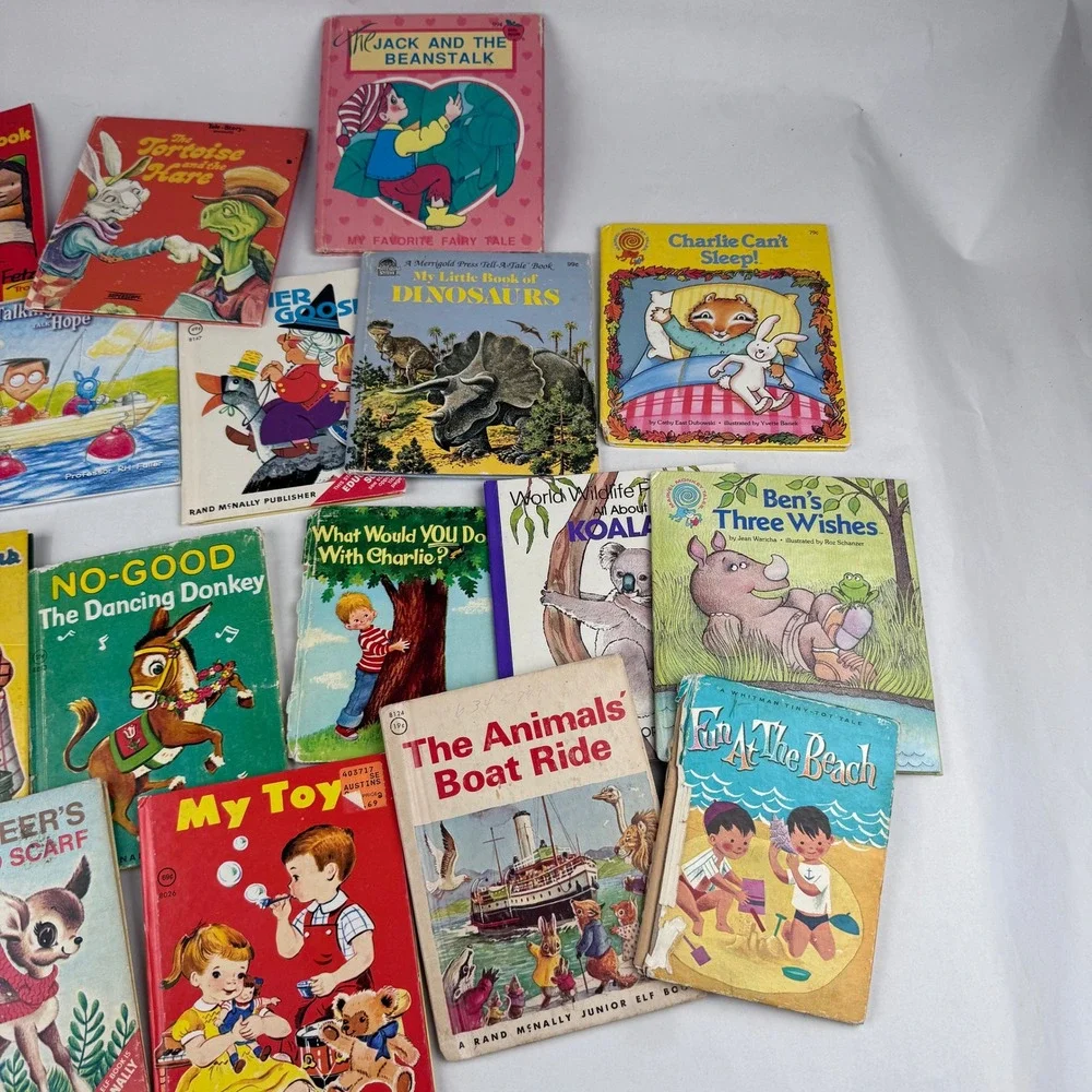 Vintage Lot of 19 Children Books Tortoise and the Hare The Three Bears